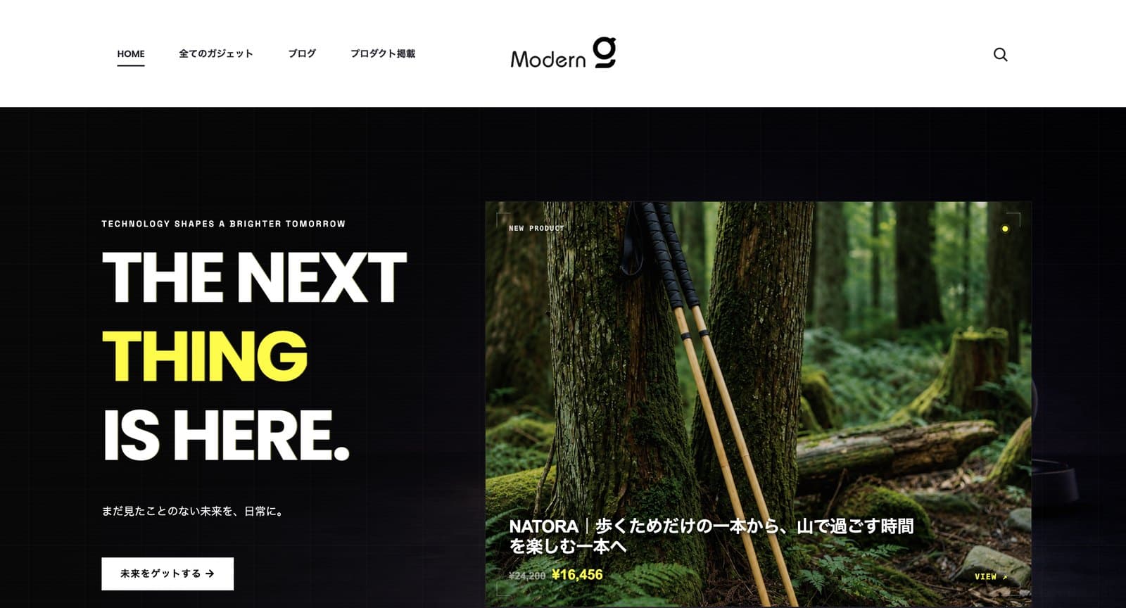 The Modern-G homepage